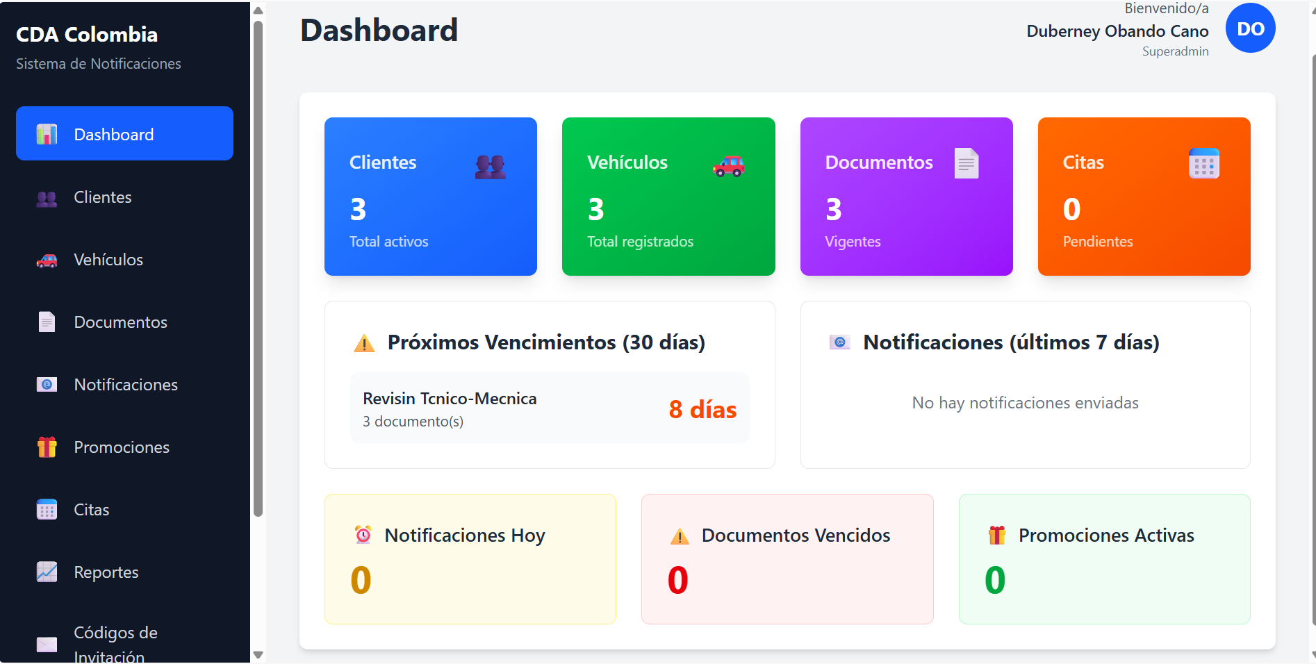 Sistema de Recordatorios